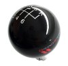 C6 Corvette Shift Knob Black W/White Shift Pattern/ Grand Sport Logo